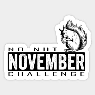 No Nut November Challenge Sticker